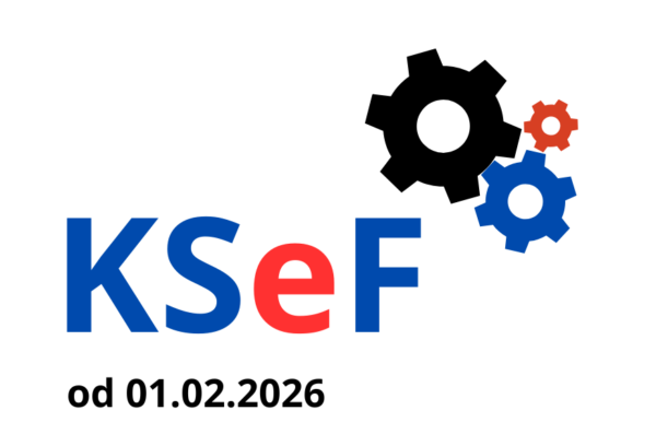 obrazek przedstawiający litery KSeF oraz tryby i datę od 1.02.2026